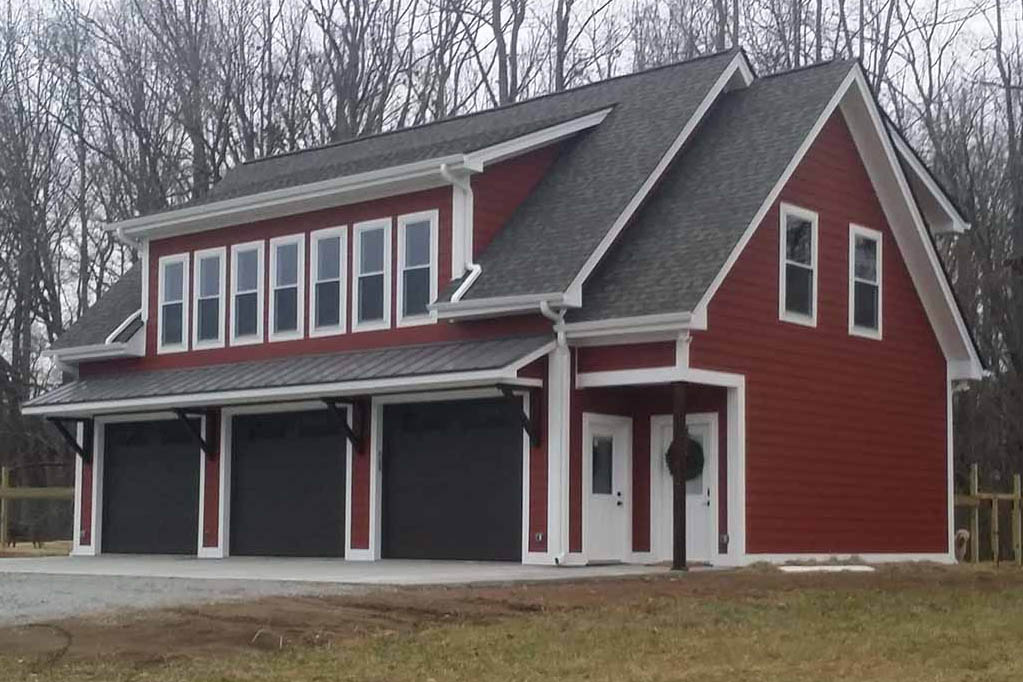 Unique Timber Contracting Custom Garage Build